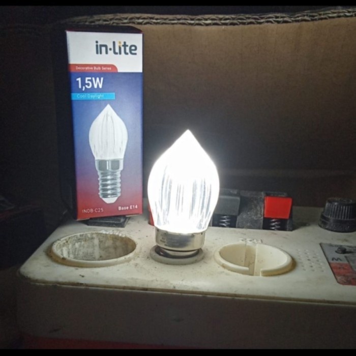 INLITE Lampu Bohlam LED Cabe Candle Kulkas Dekorasi INDB C25 1.5W E14 - Putih