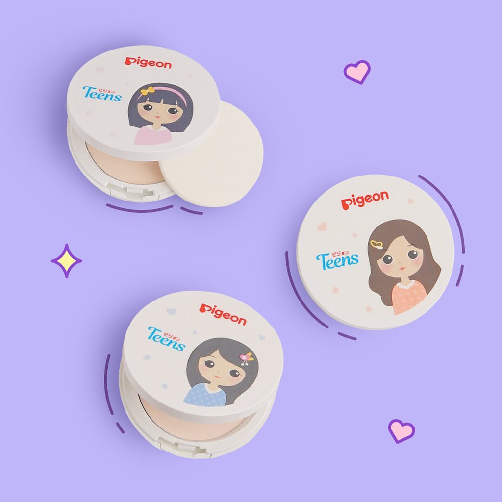 PIGEON Teens Two Way Cake + Uv Protection / Refill Bedak Padat 14 Gr
