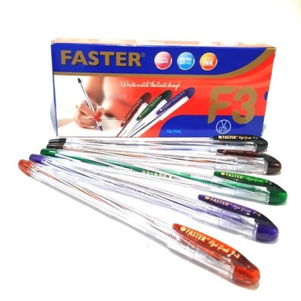 

Ballpoint / Pulpen / Pena Faster F3 0.5mm