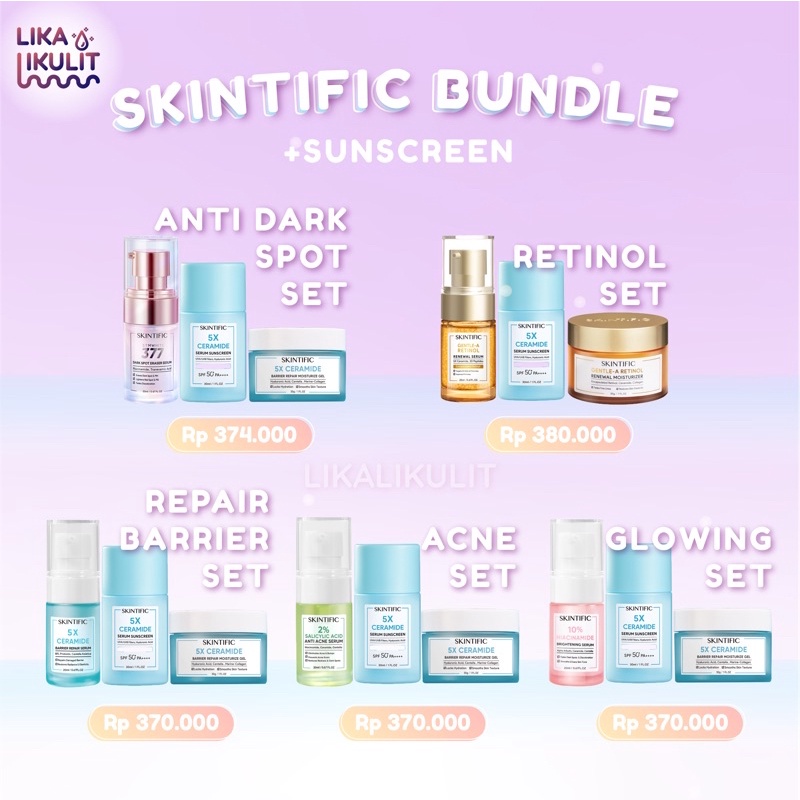 Jual Ready Skintific Produkskintific Bundle With Sunscreenskintific