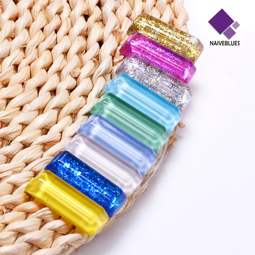 SWATCH Naiveblue &gt; 48Pcs / Set Kartu Display Warna Kutek Bentuk Asimetris Untuk Nail Art