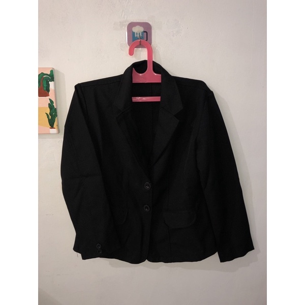 [PRELOVED] BLAZER HITAM WANITA FORMAL POLOS