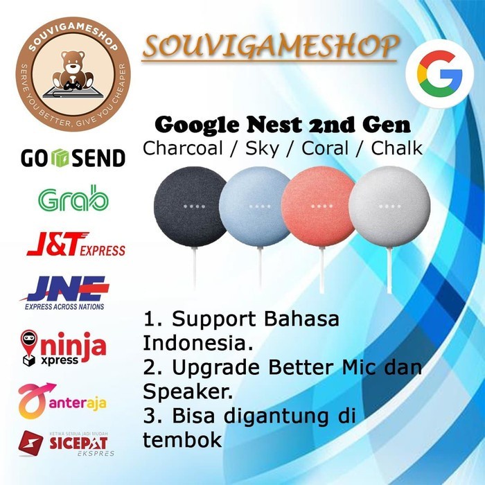 Promo Google Home Nest Mini 2 Gen2 Gen 2 2Nd Generation Smart Speaker
