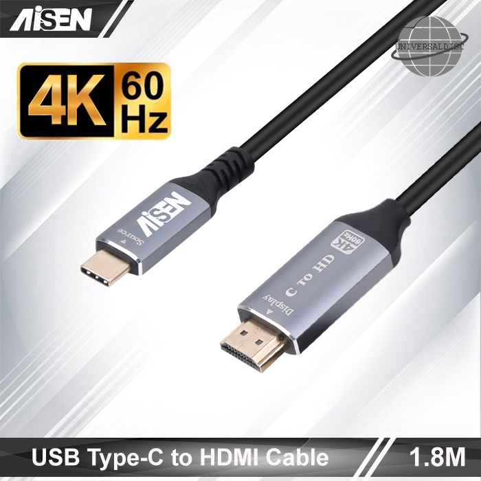 Aisen USB Type C to HDMI Cable 4K 1.8M High Quality