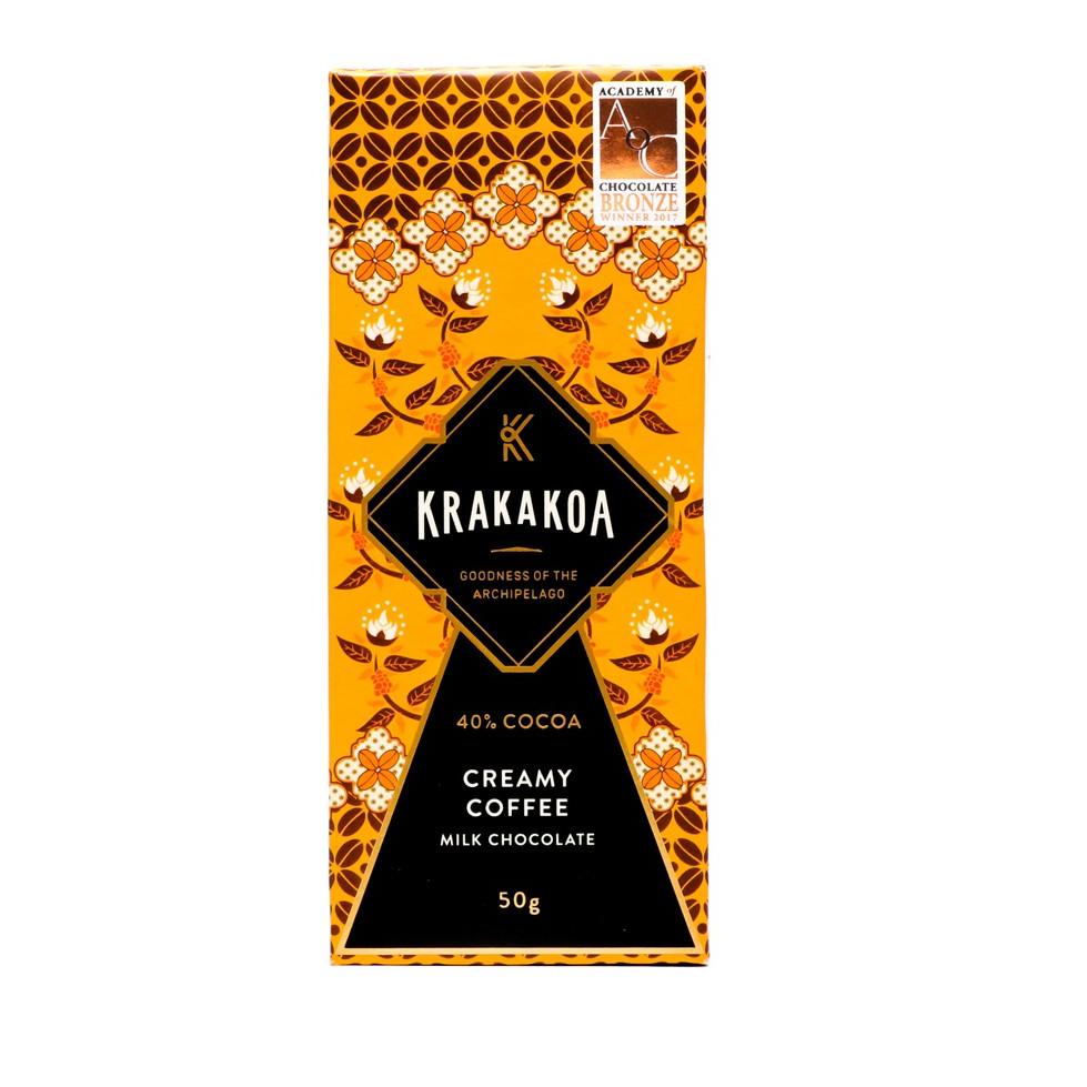 

((L-ADO_✓)) Krakakoa Flavoured Milk Chocolate, Creamy Coffee-proses cepat