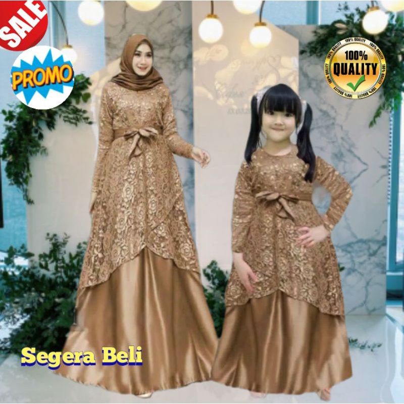 BAJU COUPLE KONDANGAN IBU ANAK PEREMPUAN UNDANGAN LAMARAN KEKINIAN TERBARU