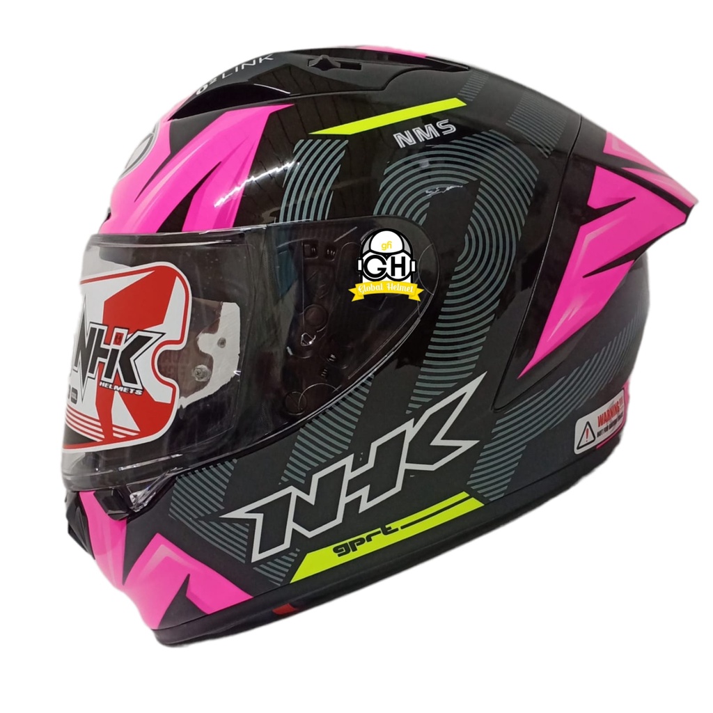 NHK HELM GPR TECH STREET NMS BLACK PINK GLOSSY GP R TECH