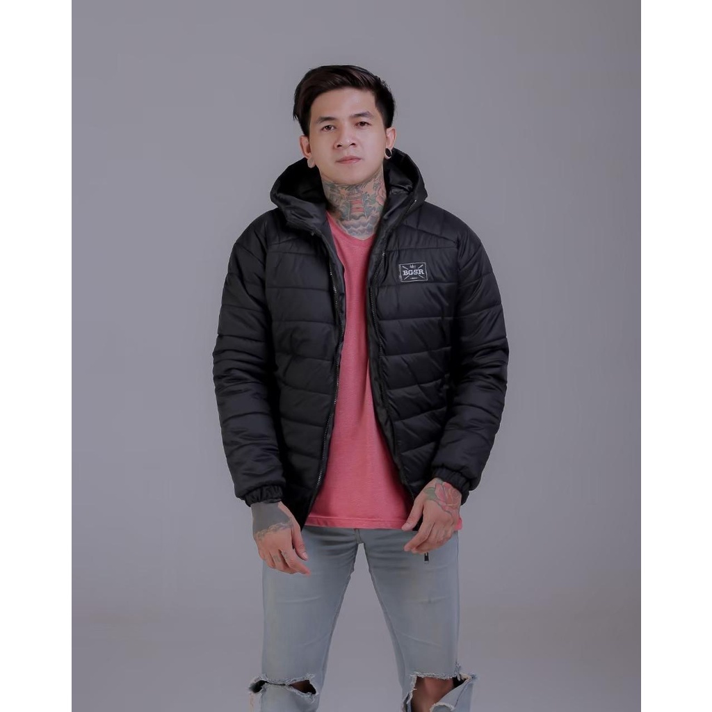 Jaket Taslan Pria Wanita PUFFER POLOS Casual Good Brand Quality