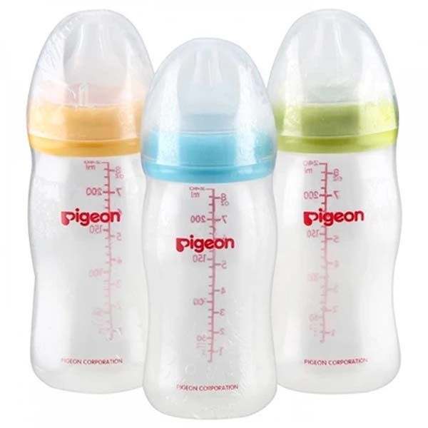 [50ML | 120ML | 240ML] [BPA FREE] Pigeon Botol Susu Bayi 50ml , 120ml , 240ml / Botol Assorted PP Standard botle eco anti sedak , Botol