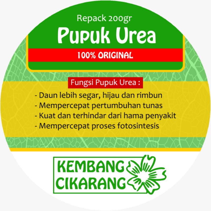PUPUK UREA KEMASAN BOTOL REPACK 200gr penyubur tanaman