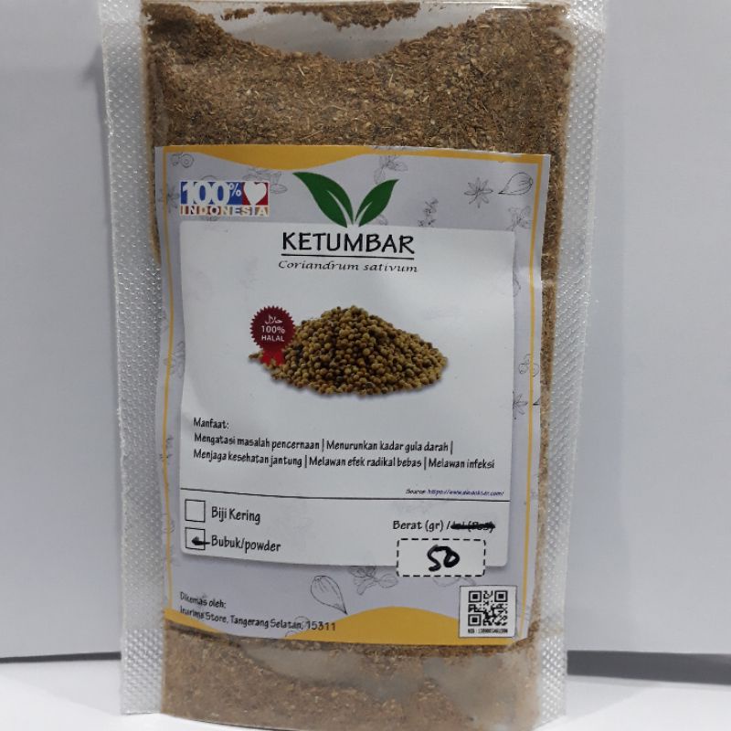 

Ketumbar Bubuk Halus Asli 50 Gram/Peradangan/Gula Darah/Pencernaan/Imun Tubuh