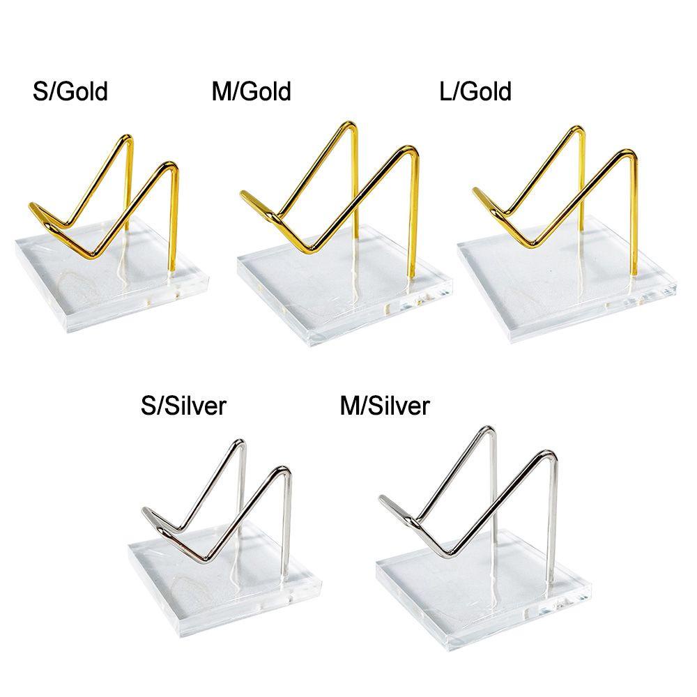 Populer Alas Bola Kristal Transparan Mineral Props Fotografi Acrylic Display Stand