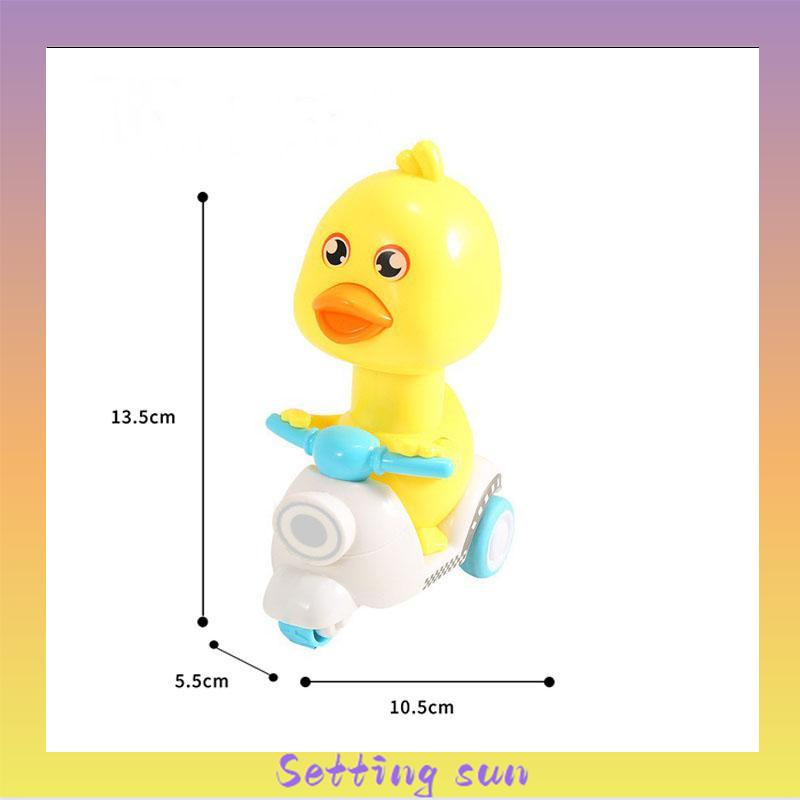 Mobil Pull-back Bebek Kuning Kecil Tipe Dorong Mobil Mainan Anak Laki-laki Perempuan TN