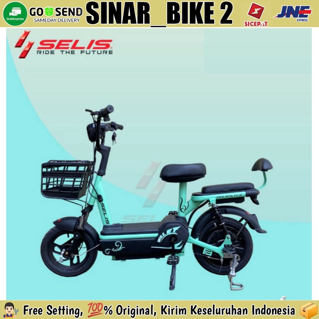 Sepeda Listrik SELIS WALLET Electric Bike E-Bike 48 Vlot 12 Ah