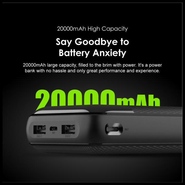 Oraimo Traveler 2 Powerbank 20000Mah Dual Usb Fast Charging Opb-P205D