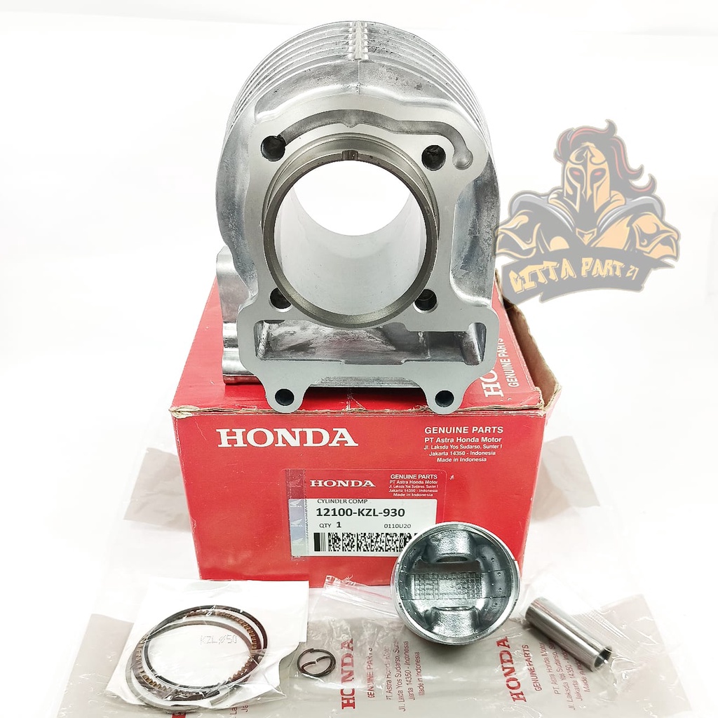 CYLINDER BLOK SEHER PISTON RING KOMPLIT HONDA KZL KUALITAS ASLI ORIGINAL HONDA AHM PRESISI TINGGAL PASANG BAHAN BERKUALITAS DAN DIJAMIN AWET BEAT FI SCOOPY FI SPACY FI VARIO 110 FI