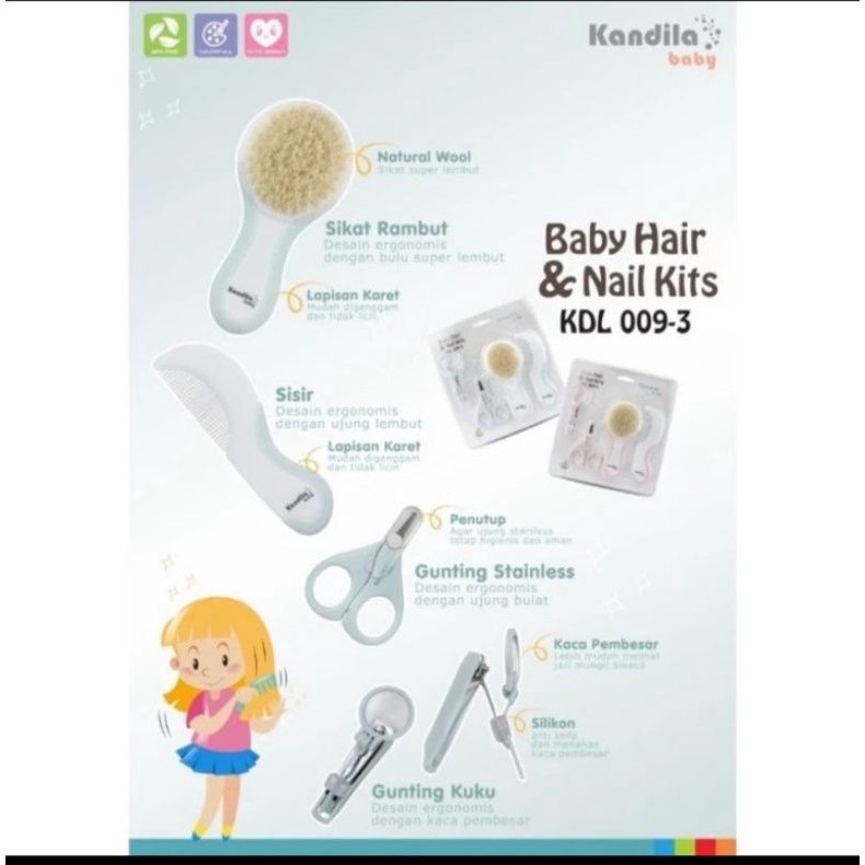 Kandila Baby Hair &amp; Nail Kits set KDL 009-3