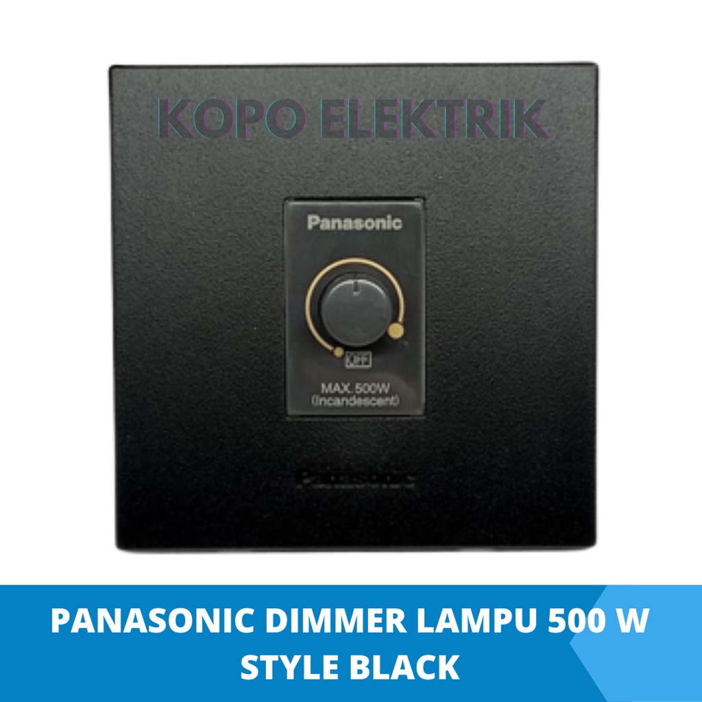 Panasonic Dimmer 500 W Style Black Inbow