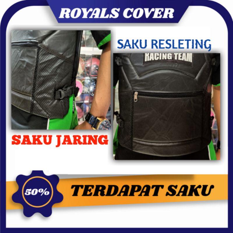 Jaket Rompi Motor Motorplus DOUBLE/Rompi Motor Pelindung Dada Punggung/Rompi Biker Touring/Alas Dada