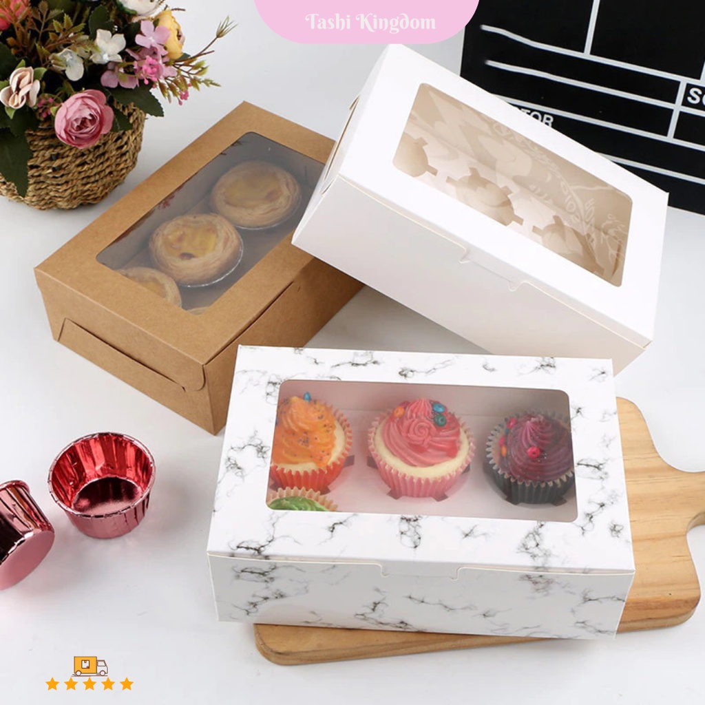 

BOX CUPCAKE / KOTAK KUE CUP 6 , BOX MIKA CUPCAKE / KOTAK HADIAH / KOTAK HAMPERS