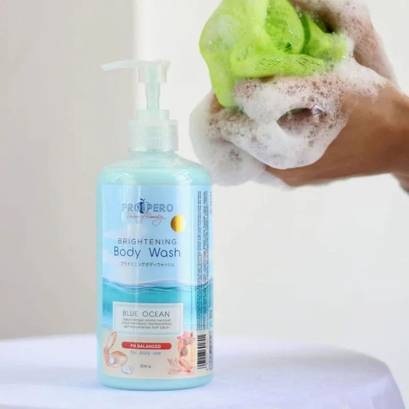 Jual PROSPERO Brightening Body Wash Blue Ocean 500 ml Shopee Indonesia