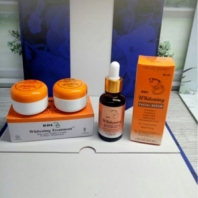 PAKET CREAM RDL 8 HARI SIANG DAN MALAM ORIGINAL + SERUM RDL WHITENING