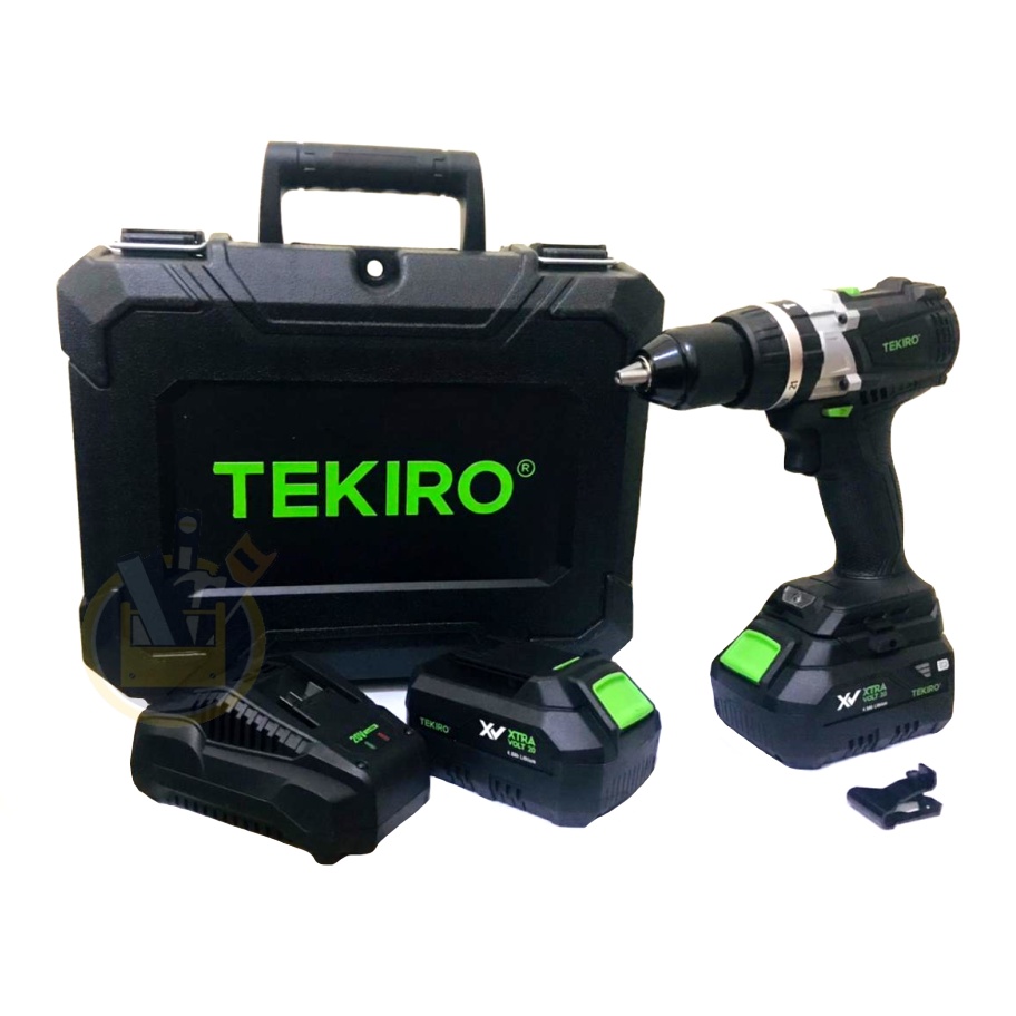 TEKIRO Mesin Bor Cordless Impact XV 13 MM 20 volt 20v / Cordless Hammer Drill 13mm 20V /Mesin Bor Pukul Tanpa Kabel 13 mm HEAVY DUTY Lithium Ion