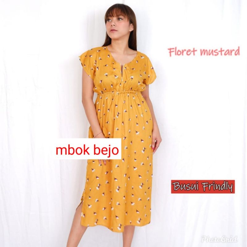 BAJU TIDUR DRESS DASTER BUSUI MENYUSUI HAVANA BAHAN ADEM LONGGAR MURAH