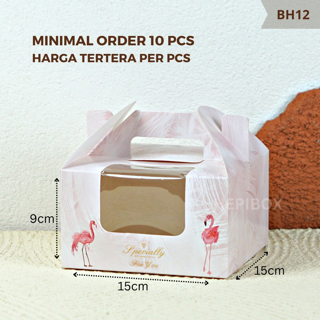 Box Cupcake Isi 4 / Box Pudding / Box Muffin / Kotak Cupcake / Kotak Pudding / Kotak Muffin / Kotak Hampers Kue I BH12