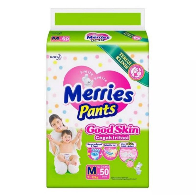 pampers merries m50 pant/ merries celana m50