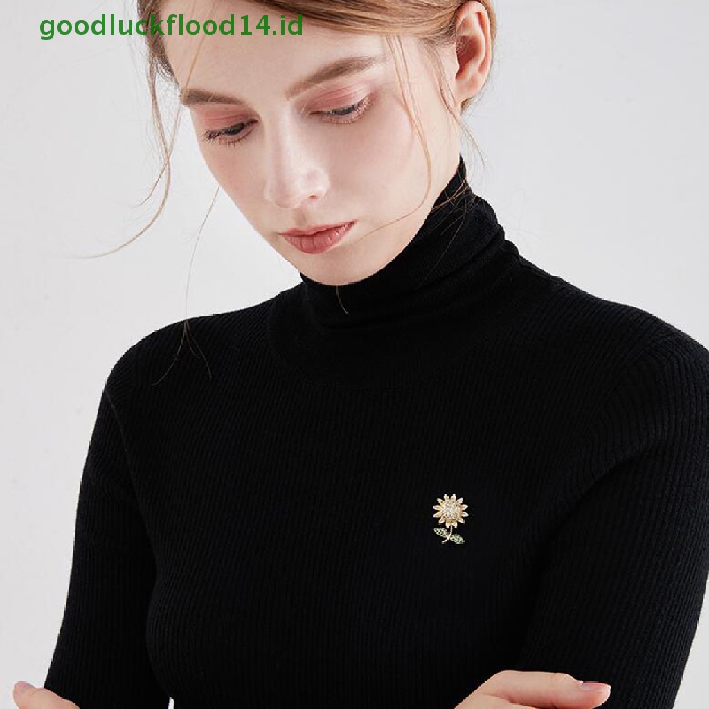 Bros Bentuk Bunga Matahari Ikatan Simpul Aksen Kristal Berlian Imitasi Untuk Aksesoris Pesta Pernikahan