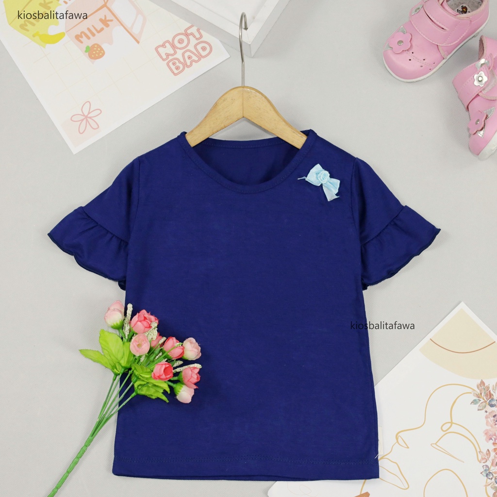 Safira Blouse uk 4-6 Tahun / IMPORT Kids Shirt Polos Kaos Anak Perempuan Baju Atasan Cewek Blus