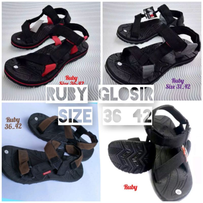 sandal gunung hiking cewek cowok sandal trakingvoutdour