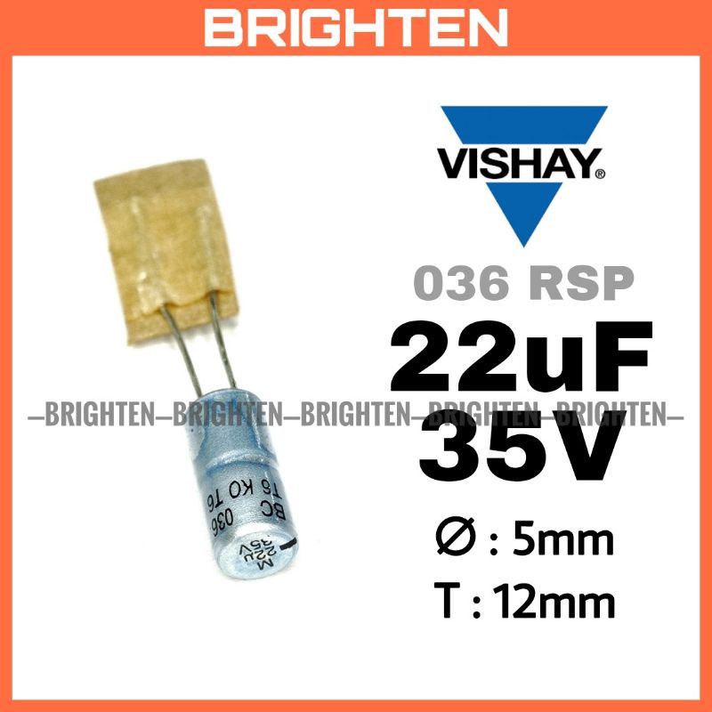 VISHAY Capacitor 22uF 35V Elco Kapasitor 036 RSP