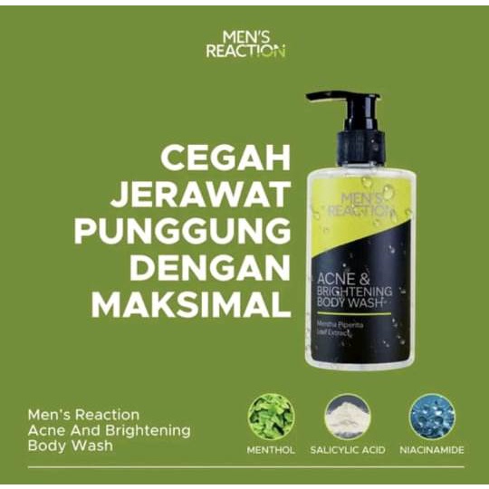 MENS REACTION Acne & Brightening Body Wash - Mens Body Wash