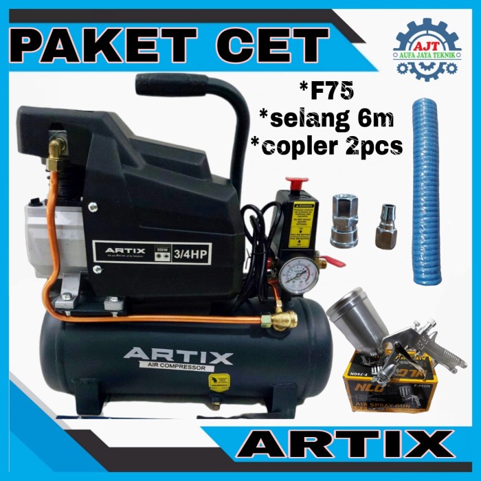 kompresor listrik 3/4 hp paket Cat