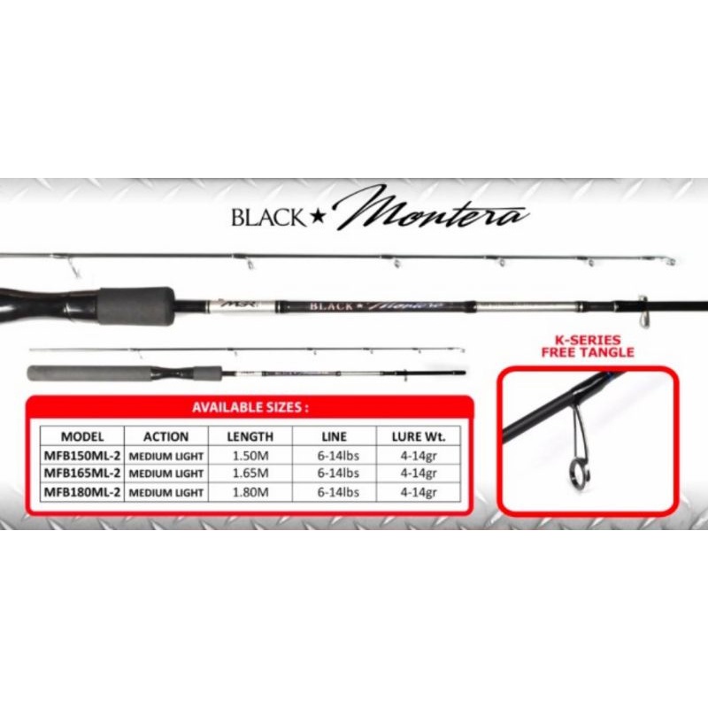 JORAN PANCING MAGURO BLACK MONTERA 150  |  165  | 180