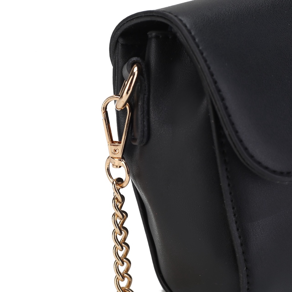 [Buy 1 Get 1] Tas selempang wanita sling bag simple style fashion mini tali rantai flap magnet #203