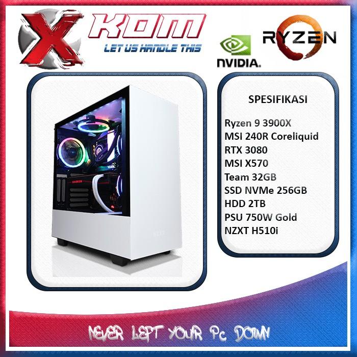 PC Gaming Komputer Rakitan PRO Ryzen 9 3900X RTX 3080