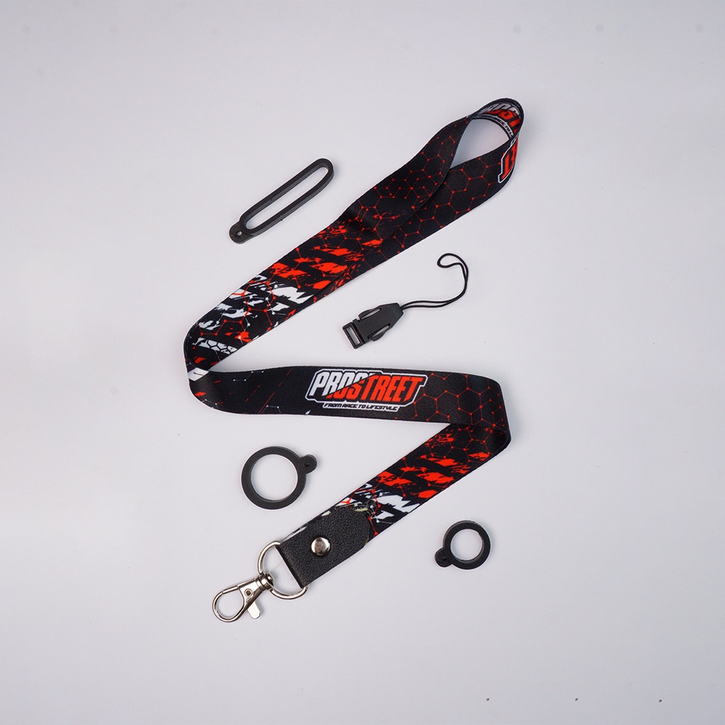 New Lanyard Pods printing / gantungan pods / kalung pods / gantungan hp FREE KARET 3 PCS PROSTREET