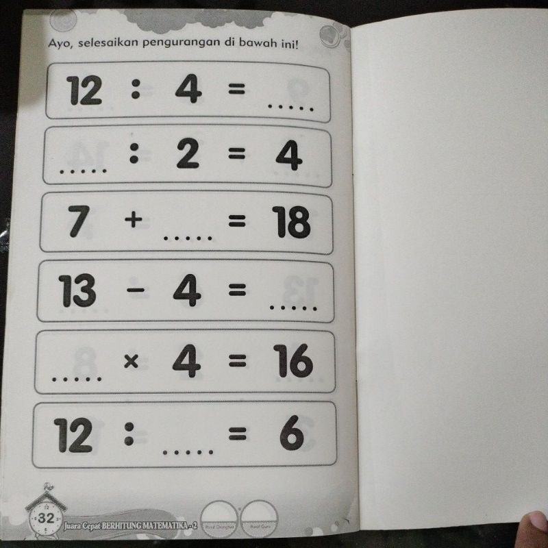 buku juara cepat berhitung matematika 1dan 2 32 halaman (15x24cm)