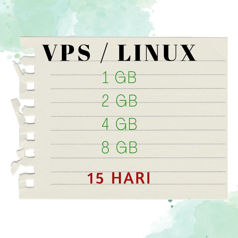 VPS Ubuntu LINUX 15 HARI BERGARANSI
