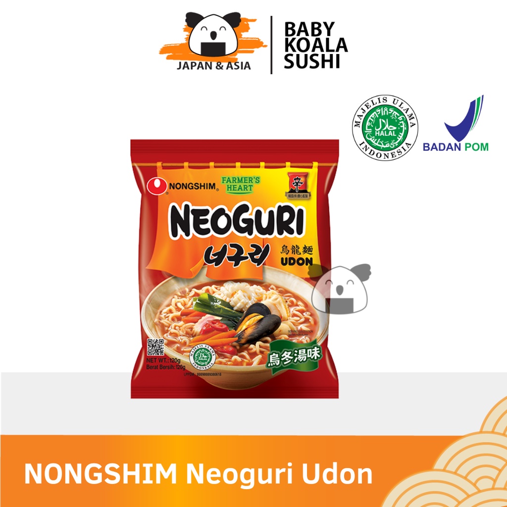 

NONGSHIM Ramen Korea Neoguri Udon 120g Halal