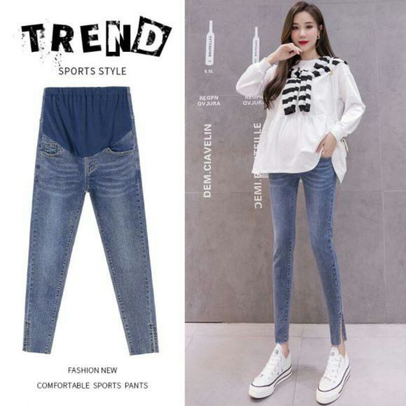 NEW!!Celana Jeans Hamil Soft &amp; Strech CH3-9317