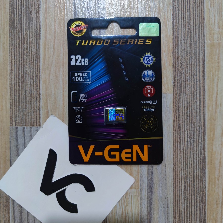 V-Gen Micro SD 32 GB VGEN 32GB Class 10 TURBO Memory Card MicroSD Kartu Memori Original