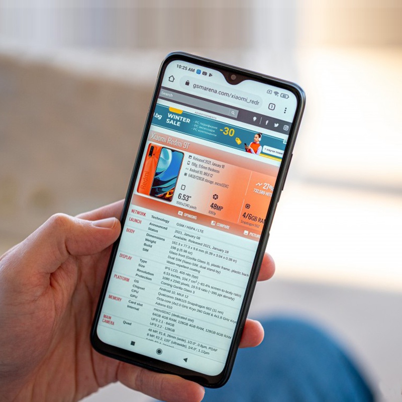 Xiaomi Redmi 9T RAM 4/128GB&amp;6/128GB Snapdragon 662 layar 6.53 inci Garansi 1 Tahun HP redmi 9t 6 128