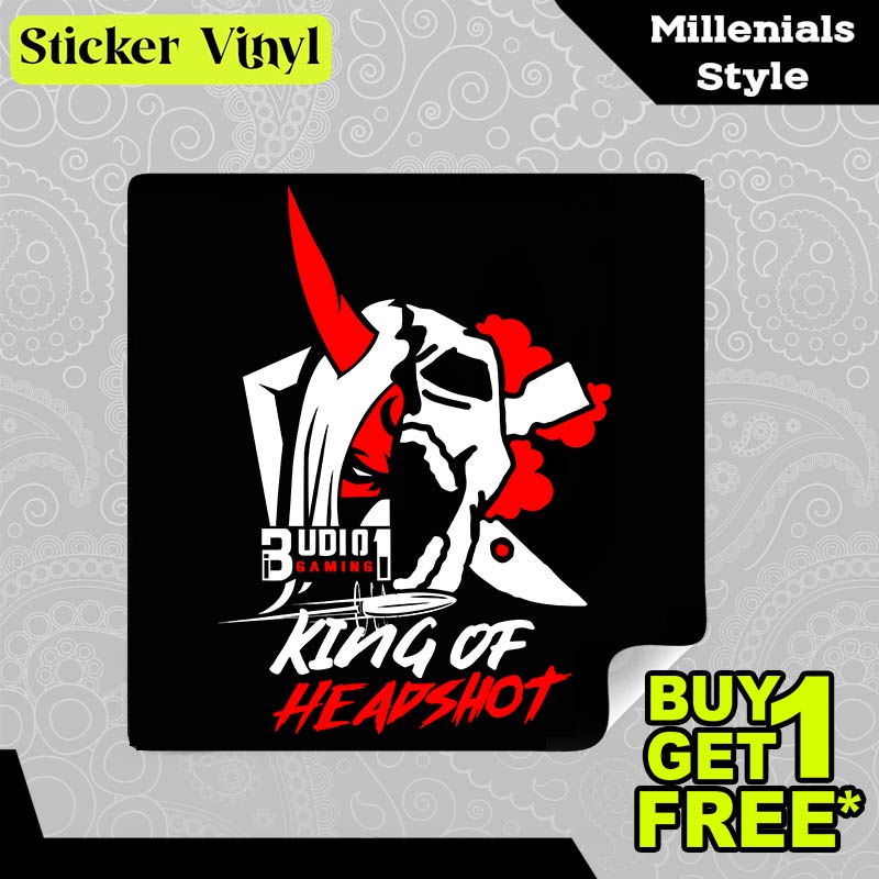 

Stiker Sticker Budi01 Gaming King of Headshot Gambar Unik Desain Keren dan Kekinian Aesthetic Bahan Vinyl Satuan Anti Air