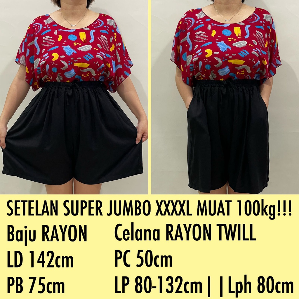 PROMO PAKET COMBO M !!! SETELAN BAJU BALI SUPER JUMBO FIT TO 4XL REAL PICT!!!