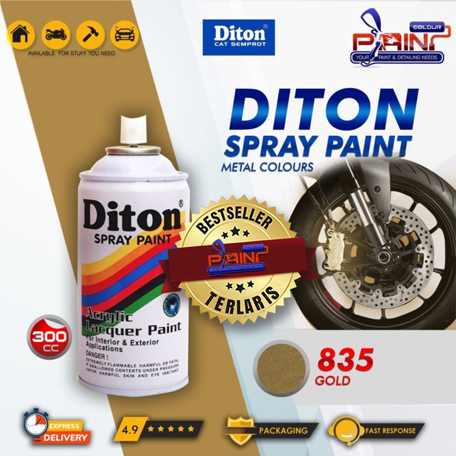 Diton 835 Gold Cat Semprot/Pylox/Samurai Motor/Helm/Gundam