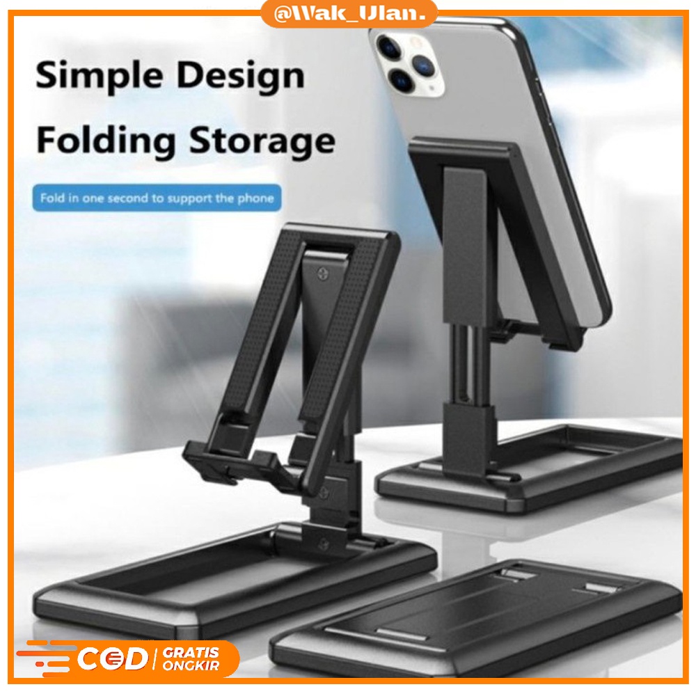 Folding Desktop HD-28 HD28 Phone Holder Lipat Universal Support Stand Meja Standing Dudukan Sandaran